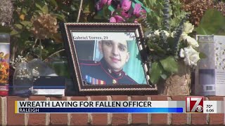 Wreath laying held for fallen Raleigh officer [upl. by Benjamen]