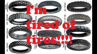 Tired of tires on the KLR 650 [upl. by Airlee]