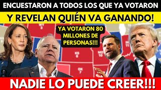 ENCUESTARON A TODOS LOS QUE YA VOTARON Y REVELAN QUIÉN VA GANANDO NADIE LO PUEDE CREER [upl. by Yecam747]