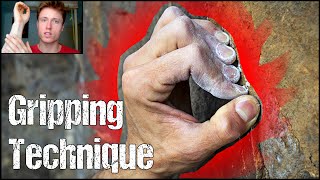 Rock Climbing Technique for Beginners The Importance of Gripping Technique  Crimps VS Open Grips [upl. by Inimak]