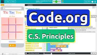 Codeorg Lesson 73C Conditionals Practice  Answer Tutorial  Unit 4 CS Principles 2023 [upl. by Ellevehs]