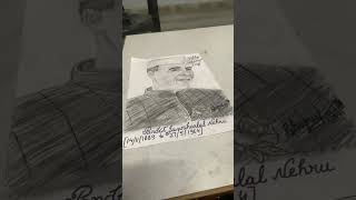 art by Charulata Children’s Day  Jawaharlal Nehru drawing sketchart [upl. by Fabozzi]