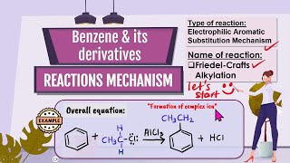 13BenzeneFriedelCrafts Alkylation Electrophilic Aromatic Substitution Formation of complex ion [upl. by Thibault636]