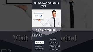 Billing and Accounting Software FREE DOWNLOAD EBase ® Easy Billing E invoice Software EInvoicing [upl. by Zoarah]