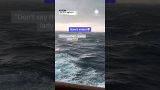 Cruise Ship Gets Hit With Massive Wind Rain Storm [upl. by Nalloh]