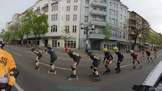 Berlin Half Marathon Inline Skating 2024  360° draggable All round view [upl. by Oriel]