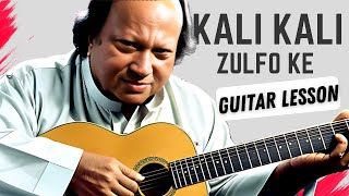 Kali Kali Zulfon Ke Phande Na  Beginner Guitar Lesson [upl. by Cristiona431]