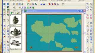 Part C Overland Mapping with Campaign Cartographer  Contours [upl. by Ostap318]