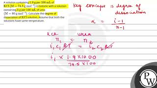 A solution containing \\19 \\mathrmg\\ per \\100 \\mathrmmL\\ of \\\\mathrmKCl\\le [upl. by Auhesoj43]