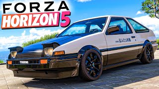 FORZA HORIZON 5  FINALMENTE CONSEGUI O TOYOTA AE86 O CARRO MAIS RARO DO FORZA 10 [upl. by Katee905]