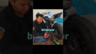 🖐🏼PARMAĞIM ZİNCİRE SIKIŞMIŞTI‼️ r6 shorts motovlog [upl. by Ursi]