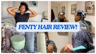 CAN FENTY HAIR REVIVE MY DRY HEAT DAMAGED HAIR REVIEW ON TYPE 4 LOW POROSITY HAIR [upl. by Ylerebmik]