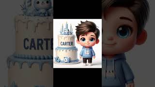 Happy Birthday Carter For Kids Song Best Birthday Wishes [upl. by Orten]