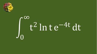 Evaluating the improper integral using Gammadigamma functions and EulerMascheroni constant [upl. by Eromle6]