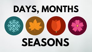 Learn the days of the week months and seasons in French English to French [upl. by Egwan]