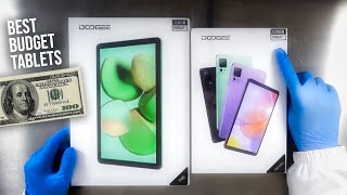 Best Budget Tablets 2023 around 100 Doogee T10e amp T20 mini Unboxing ASMR [upl. by Ahsitan]