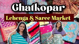 Ghatkopar Lehenga amp Saree Market  Cheapest Lehenga Market in Mumbai  Street Shopping in Mumbai [upl. by Oraneg961]