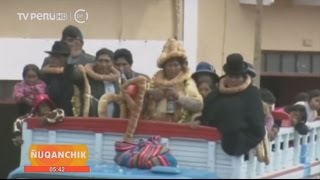 Puno Yunguyo teniente gobernadorkunam ñawpaq pachamanta costumbreta hina chayman kamarachikunku [upl. by Ethbun]