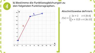 Abschnittsweise definierte lineare Funktionen amp Betragsfunktionen  Übung 2 [upl. by Glarum302]