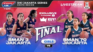 LIVE  SMAN 3 JAKARTA VS SMAN 70 JAKARTA  Final Honda DBL with KFC 2022 [upl. by Felicity]