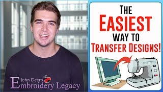 How to Transfer Designs from Computer to Embroidery Machine EASIEST WAY [upl. by Evan]