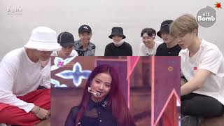 BTS reaction BLACKPINK Kill This Love 0407 SBS Inkigayo [upl. by Arotal]