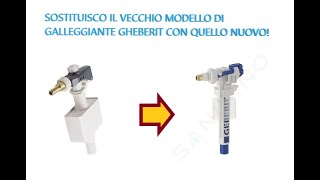 Geberit 110700002 sostituzione del vecchio galleggiante con il 240700001 in 4 minuti [upl. by Havener]