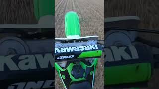 Kawasaki kx 125  poderwanie z klamy kawasaki motocross dirtbike kx125 shorts [upl. by Germaun]