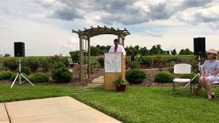 Rose Garden Blessed at the Woltz Hospice Home [upl. by Lleirbag]