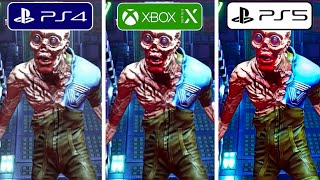 System Shock Remake PS4 vs PS5 vs Xbox Series X Graphics Comparison [upl. by Prochoras584]