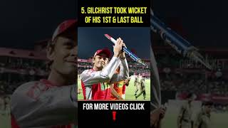 Did You Know Adam Gilchrist Took Wicket Of His First amp Last Ball Of His Entire Career  GBB Cricket [upl. by Eerol748]