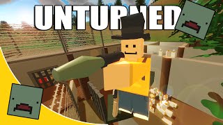 Unturned Funny Moments With Friends  The Prison [upl. by Datnow]