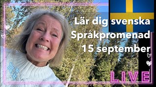 Språkpromenad 159  Lär dig svenska svenskamedmarie [upl. by Christophe]