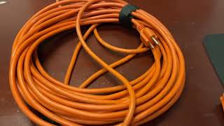 Southwire 2307SW Vinyl Outdoor Extension Cord In Orange GREAT Extension Cord Very Strong [upl. by Kata]