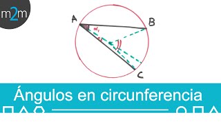 Ángulos en la circunferencia │ demostración [upl. by Aihtyc]