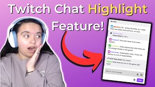 How to use the Twitch Chat Highlight feature Twitch Mod Tutorial [upl. by Armando]