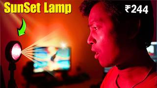 I BOUGHT This UNIQUE amp BEST SUNSET LAMP LIGHT  Just Rs244 [upl. by Teerprug]