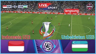 LIVE Indonesia U23 vs Uzbekistan U23  AFC Asian Cup2024  Full Match  video game Simulation [upl. by Syxela75]