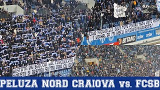 ULTRAS PELUZA NORD CRAIOVA  UNIVERSITATEA CRAIOVA vs FCSB  Superliga  Etapa 23 [upl. by Sialac999]