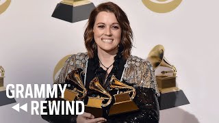 Watch Brandi Carlile Nervously Accept Her First GRAMMY For quotThe Jokequot In 2019  GRAMMY Rewind [upl. by Assirt100]