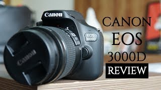 Canon EOS 3000D Review Pros and Cons  Budget DSLR with Wi Fi [upl. by Athene552]