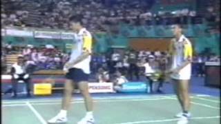 Badminton 1998  Commonwealth Games Mens Double Final  Choong Lee vs Yap Cheah [upl. by Phionna]