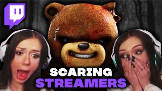 JUMPSCARING TWITCH STREAMERS WITH TRAPPER  Dead By Daylight [upl. by Anceline]