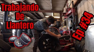 Trabajando de Llantero  Working at a tire shop  llantero  Ep 34 youtubeshorts [upl. by Maghutte]