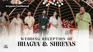 Unfiltered Snippets from the Magnificent Wedding Reception of Bhagya and Shreyas  4K Cinematic Film [upl. by Suoirad]