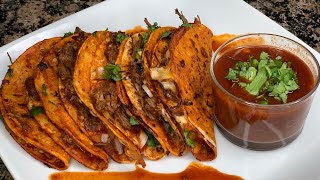 EASY Birria Tacos  Consome [upl. by Ymac]