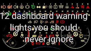 12 dashboard warning lights you should never ignore [upl. by Heffron609]