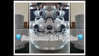 DIY GLAM DIAMOND CAKE POP STANDDISPLAY [upl. by Ecinreb286]