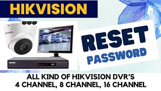 How to Reset Admin Password Hikvision DVR All Models [upl. by Enitsirt580]