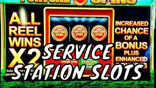 Service Station Slots  Fortune Spins with Slots O Luck  Cops n Robbers Mega  Reel King Potty [upl. by Corenda]